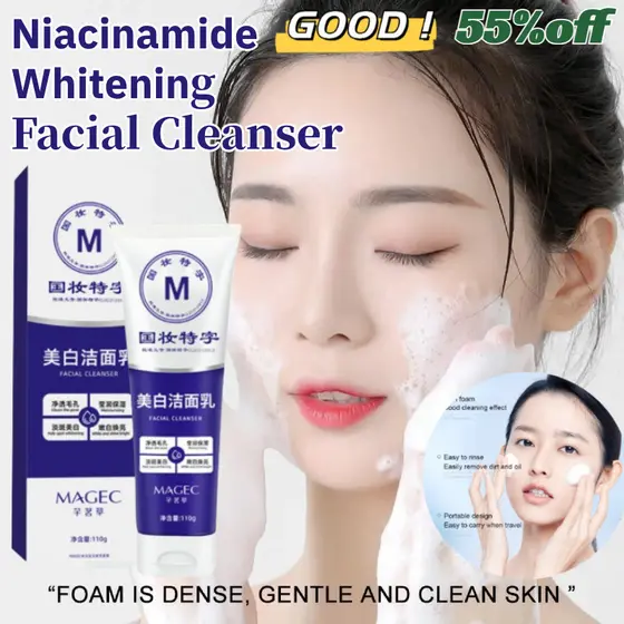 [Cuidados Diários] Limpador facial Clareador De Pele Branqueador/Anti-Manchas Purificador/Anti-Oleosidade