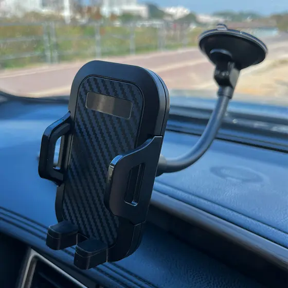 [Recomendação de Mais Vendido] Novo Suporte de Telefone para Carro com Braço Flexível e Grampo Universal, Montagem com V