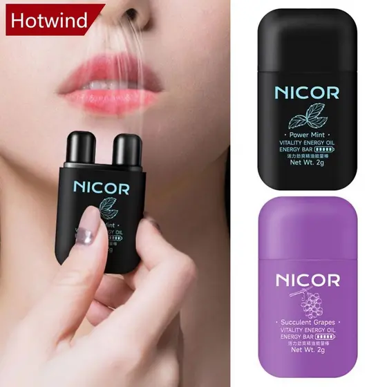 Poderoso Bastão De Energia Inalador Nasal Stick Refrescante Portátil Confortável