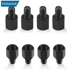 HW Adaptador De Espelho De Motocicleta M10 M8 10MM 8MM Adaptadores De Espelhos Retrovisores Parafusos De Conversão No Se