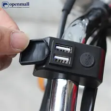 Porta USB Dupla Para Motocicleta Carregador De Barra De Mão 3A 12V A 5V Adaptador De Carga Rápida Tomada De Alimentação