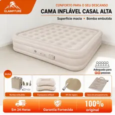 Glampture Colchão Inflável Automático Solteiro/Queen/King Colchão Casal inflável Com Bomba Embutida Camping Equipment