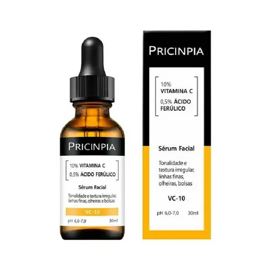Sérum com 10% de Vitamina C e 0,5% de Ácido Ferúlico com alta eficácia contra linhas finas 46