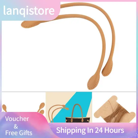 Lanqistore Lanqistore Alças de bolsa de couro Walfront Alças de bolsa genuínas com formato de orelha Carteira de
