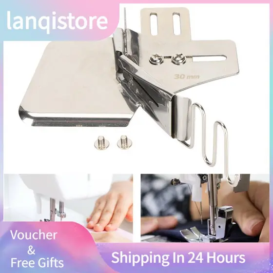 Lanqistore Acessórios de ponto fixo para máquina de costura para pasta de costura plana de 30 mm