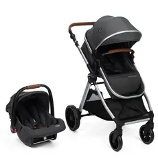 Carrinho Romanzo DUO Moisés e Bebê Conforto cor preto Infanti