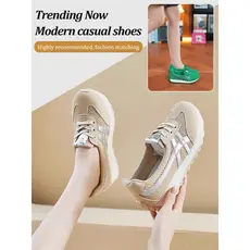 [Design Respirável] Plataforma Alta Y Transpirable - Tênis/Feminino/Esportivo/Confortável/Moda