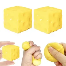 Bonito Queijo Mole Alívio Do Estresse Brinquedo Macio Squeeze Lento Rebote De Descompressão Para Crianças Adultos Presen