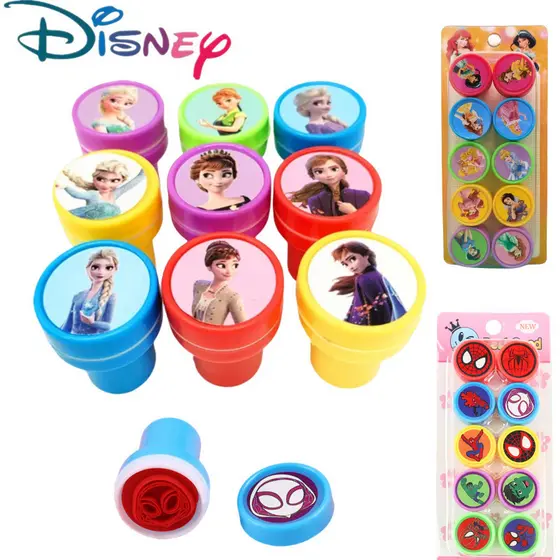 10PCS Frozen Elsa Kids Stamp Party Gift Princesa Anna Menina Retorno Presente Christmars Presentes