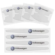 8 peças de película protetora adesiva de TPU para maçanetas de carro para Volkswagen VW Polo Fox Up Golf Gol Voyage Beet
