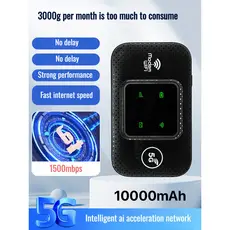 [Ideal Para Viagem] JS-【Início Imediato】WiFi Portátil/Roteador 5G/Internet Sem Limites