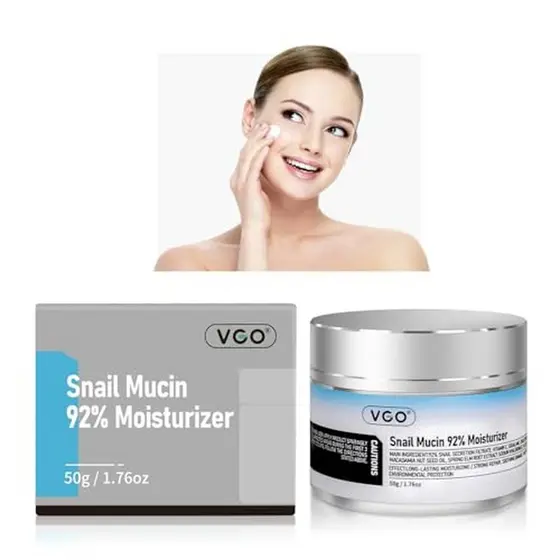 VGO Snail Mucin 92 % Hidratante Diário Facial Creme Gel Reparador Para Seco & amp ; Pele Sensível , Todos Os Tipos De 50