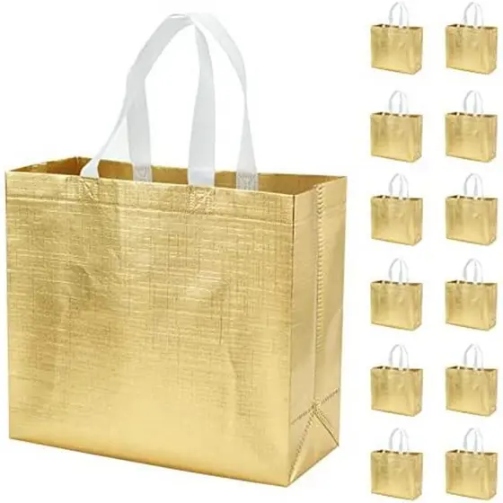 12 Sacos De Presente Dos Pces Saco Reutilizável Para Festa De Casamento