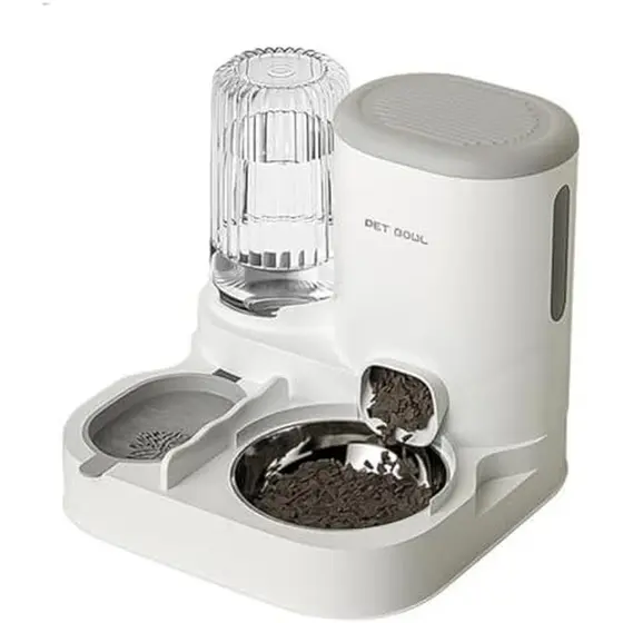 Alimentador Automático Para Animais De Estimação 2 Em 1 , Recipiente De Comida Cães E Gatos , Fonte De Água , Grande Cap
