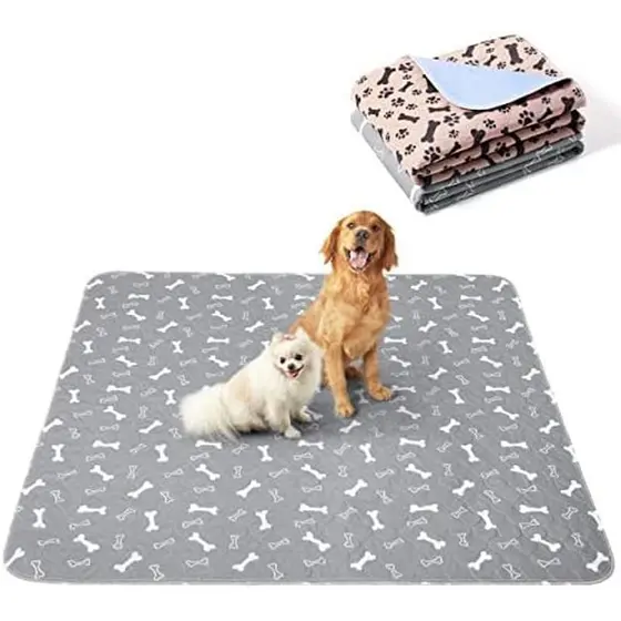 Eterish Almofadas De Xixi Laváveis Reutilizáveis Para Cães Grandes/Extra 36'x 41 Pacote Com 2 , Absorventes De Treinamen