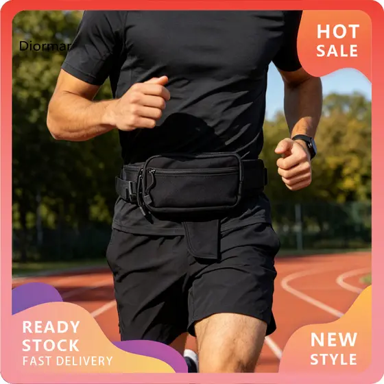 Tactical Waist Pack Lightweight Bag with Adjustable Strap Drop-down Holster Fanny Multiple Compartments Edc Organizer Po