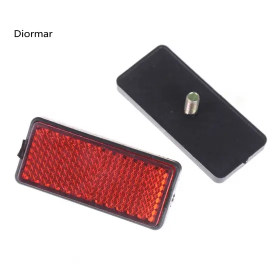 < showpoweram > 2 Peças Retângulo Redondo Carro Motocicleta Bicicleta Caravana Caminhão Parafuso No Refletor De Seguranç