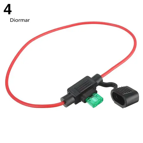 < showpoweram > Carro Auto 10A 15A 20A 30A Tamanho Médio À Prova D'água Tipo Lâmina Padrão Suporte De Fusível
