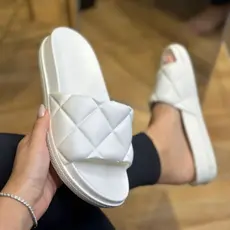 Chinelo Matelassê Slide Acolchoado Matelassê Casual Conforto Premium