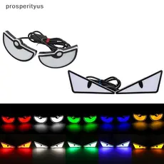 [prosperityus] Conjunto de 2 luzes LED de olho de demônio para carro, farol universal de olho de demônio, luz de sinaliz