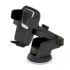 Suporte Celular Veicular com Braço Ajustável Ventosa e Giro 360 Graus