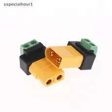 Adaptador De Terminal PCL XT60 Macho Fêmea Para 2 Pinos , Conector De Carregamento Sem Solda Carregador De Equilíbrio UA
