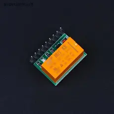 PCL 1/2/3Pcs Mini 1 Canal DC 5V DPDT Módulo De Relé Pólo Duplo Interruptor De Lançamento HK19F PCB N