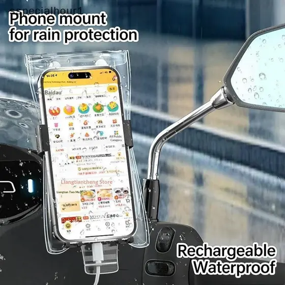 PCL Universal Transparente À Prova D'água Bolsa De Telefone De Chuva Sensível Ao Toque Caso Viagem Ar Livre Serve Até 7