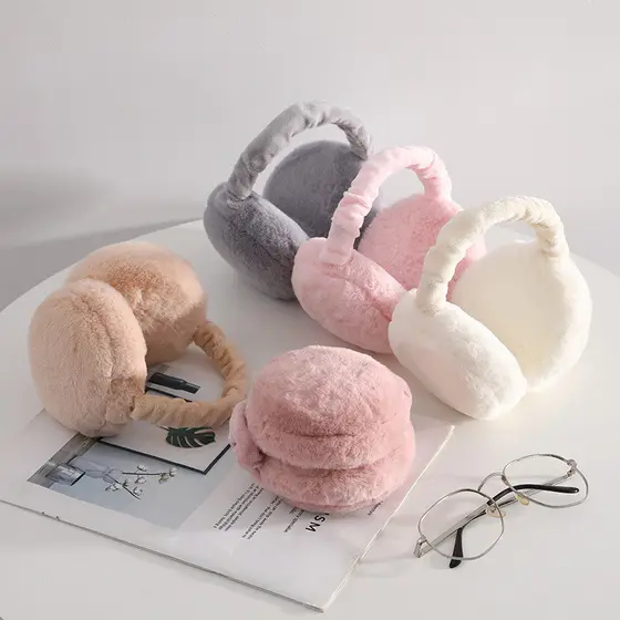 Ciclismo quente earmuffs novo estilo dobrável earmuffs feminino hambúrguer feminino na moda versão coreana earmuffs tamp