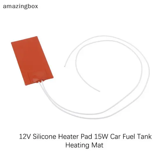 12V Almofada Aquecedora De Silicone 15W Tapete De Aquecimento Do Tanque De Combustível Carro Universal Almofadas Aqueced