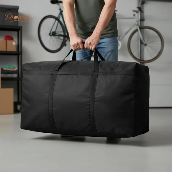 Drowsy Saco De Lavanderia Extra Grande À Prova D'água , Organizador De Pintura Em Movimento Para Armazenamento De Roupas