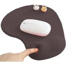 Mouse pad de escritório de 1 peça com apoio de pulso em gel, mouse pad ergonômico para jogos com apoio de pulso, design 