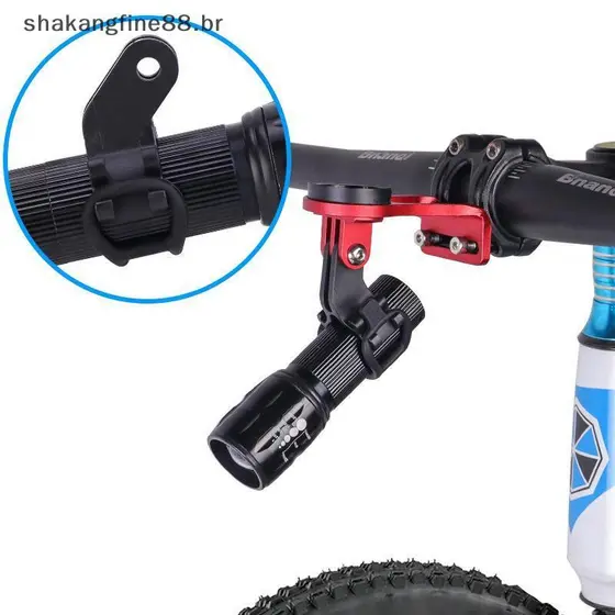 SHBR Suporte Para Tocha De Luz De Bicicleta , Lanterna Braet , Placa De Licença , Peças Ajustáveis Montagem De Corrida E