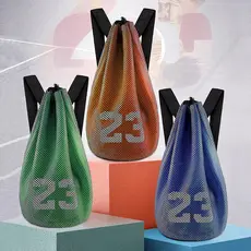 Cesta de basquete saco de armazenamento saco de basquete saco de treinamento mochila saco de bola esportes ginásio saco