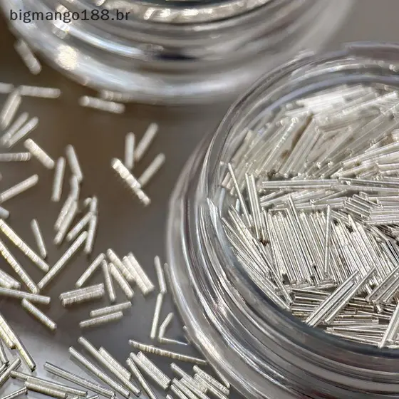BIBR 1 Caixa De Tira Reflexiva De Metal Para Decoração De Unhas , Brilho Estereoscópico , Acessórios Pintura Salão De Be