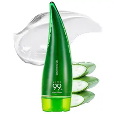 Holika Holika Gel Calmante de Aloe Vera 99%, 8,5 Onças, 250ml - Sem Resíduos Pegajosos, Alívio para Queimaduras Solares