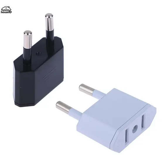 Divertido 2 Pçs Adaptador Da Ue Conversor De Viagem Americano China Eua Para Plug Euro Elétrico AC Soet Quente