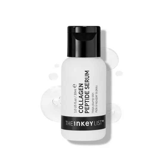 Sérum de Peptídeos de Colágeno The INKEY List, Sérum Facial para Preencher e Firmar a Pele, Reduzir Linhas Finas e Rugas