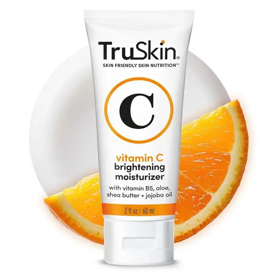 Creme Facial TruSkin com Vitamina C - Hidratante Diário Iluminador e Hidratante com Vitamina E, B5, Óleo de Jojoba e Chá