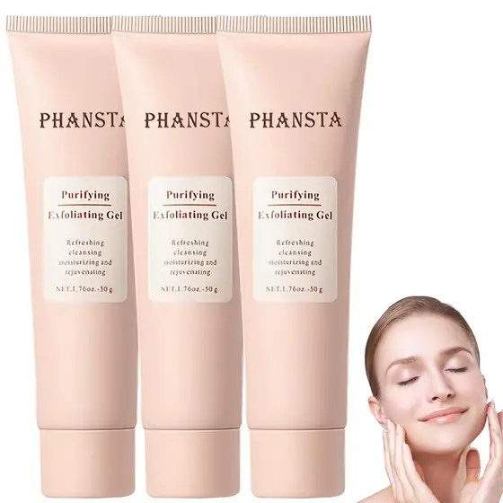 Gel Esfoliante Purificante, Esfoliante Facial, Esfoliante para o Rosto, Gel Esfoliante para o Rosto, Limpador Facial Esf