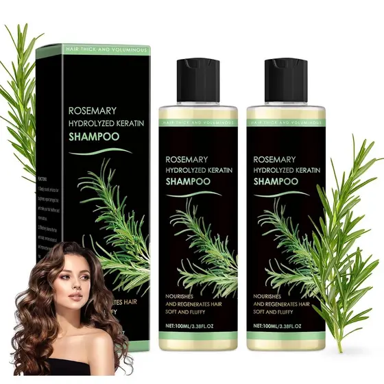 Shampoo Orgânico de Alecrim com Queratina Hidrolisada, um shampoo fortificante para o crescimento capilar que contém que