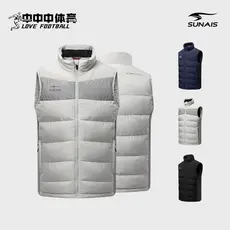 Shulaishi novo estilo masculino feminino colete de algodão gola alta à prova de vento sem mangas ao ar livre correndo Fi