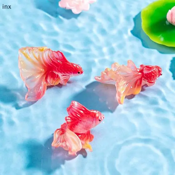 [lxfb] 5 Peças Decoração De Tanque De Peixes De Aquário Decorações Artificiais Brinquedos Peixinho Dourado Acessórios De