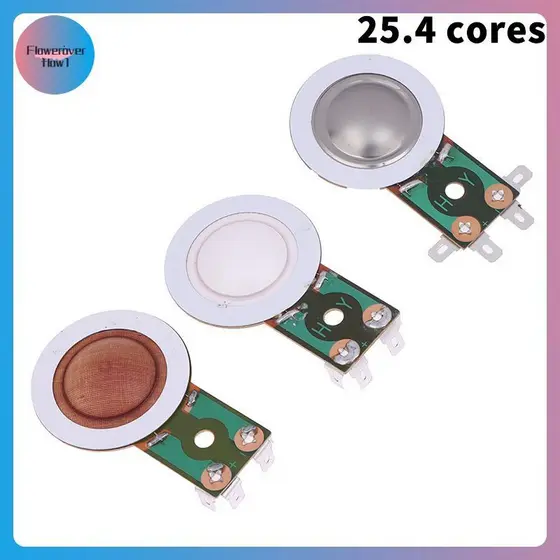 Flue 25.4MM Tweeters Bobina De Voz Alto-Falante Redondo Afiada Substituição Chifre Filme Titânio Cobre Revestido Alumíni