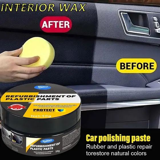 Agente De Reparo De Plástico Automotivo-Interior E Exterior Polimento Cera Reparação De Riscos Creme Anti-Envelhecimento