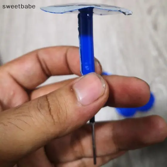 6mm Agulha De Aço Pneu De Carro Filme Frio Cogumelo Prego Reparação Roda Peças De Reparo