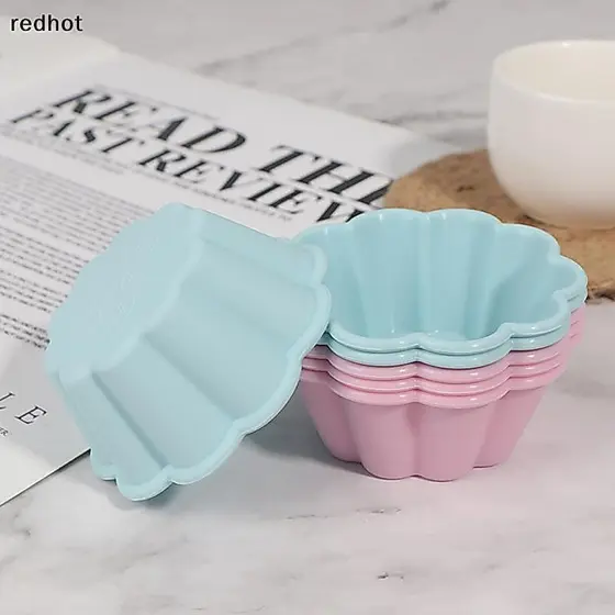 Molde De Silicone Para Cupcake , 6 Peças , Bolo , Muffin , Cozimento , Faça Você Mesmo