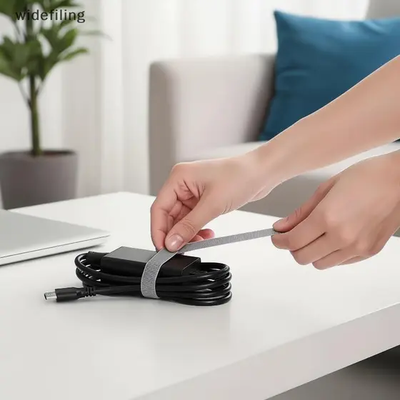 Cortável Reutilizável Adesivo Cabo Organizador Fita Gancho Loop Cintas Para Crianças Mesa De Estudo Organização Eletrôni