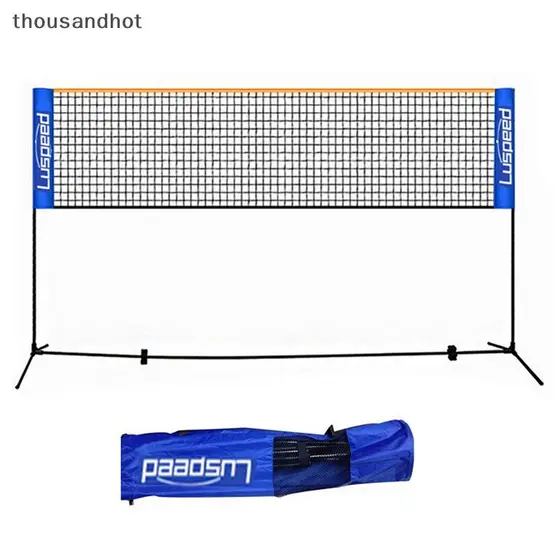 Rede De Badminton Dobrável Portátil 5M Quadro Estável Padrão Profissional Para Piqueniques De Prática De Esportes Intern