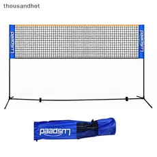 Rede De Badminton Dobrável Portátil 5M Quadro Estável Padrão Profissional Para Piqueniques De Prática De Esportes Intern